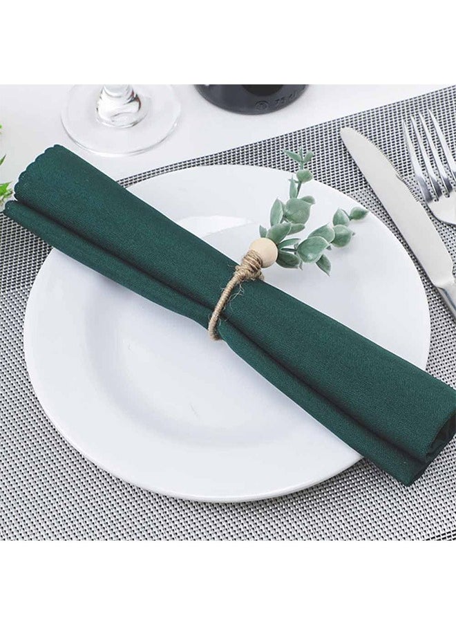 Zoreya - 2 Pcs Napkin Rings, Eucalyptus Leaf Napkin Rings, Spring Fall Napkin Ring Holder - Image 1