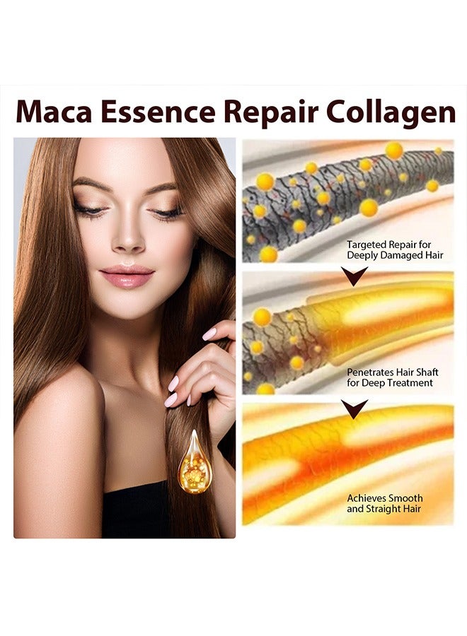 إيلهو زيت الكولاجين للشعر - للشعر الجاف التالف ، الكولاجين العناية بالشعر من الضروري إصلاح نهايات الانقسام ، وتحسين جودة الشعر ، وترطيب وتنعيم جوهر الشعر ، 50 مل - Image 5