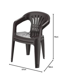 Cosmoplast Set of 2 Duchess Chair (Dark Brown)  - Image 3