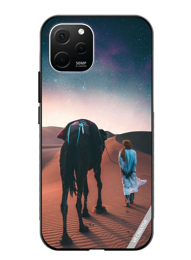 VR CREATIVE Protective Case Cover For Huawei Enjoy 50z Camel Design Multicolour - Image 1