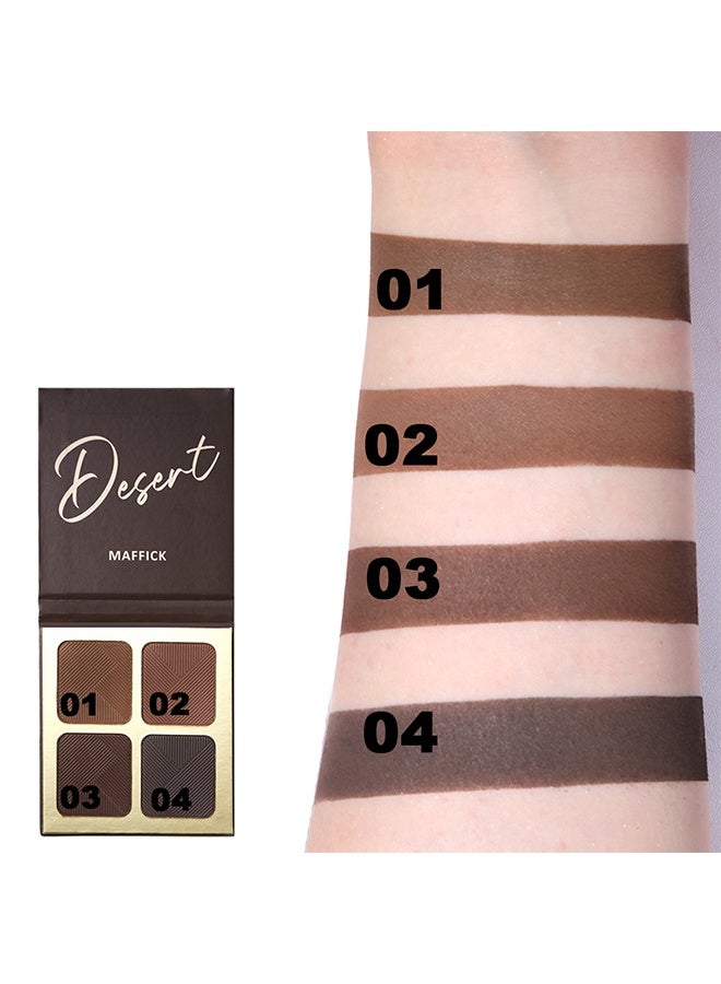maffick Desert  Highlight & Bronzer Palette  and Contour Palette: Nose, Face & Eye Shadow Compact for Sculpting, Illuminating, and Beautifying the Skin Tone #02 - Image 4