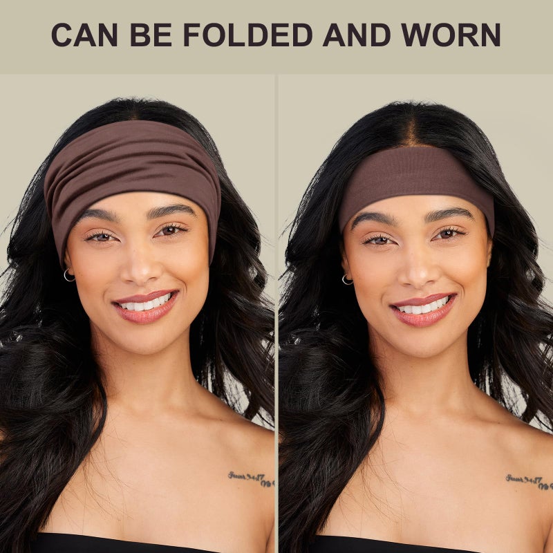 DiyJibb Headbands for Women, 7PCS Wide Cloth Hair Bands for Workout, Yoga, Skincare & Daily Wear, Soft & Stretchy - Image 3