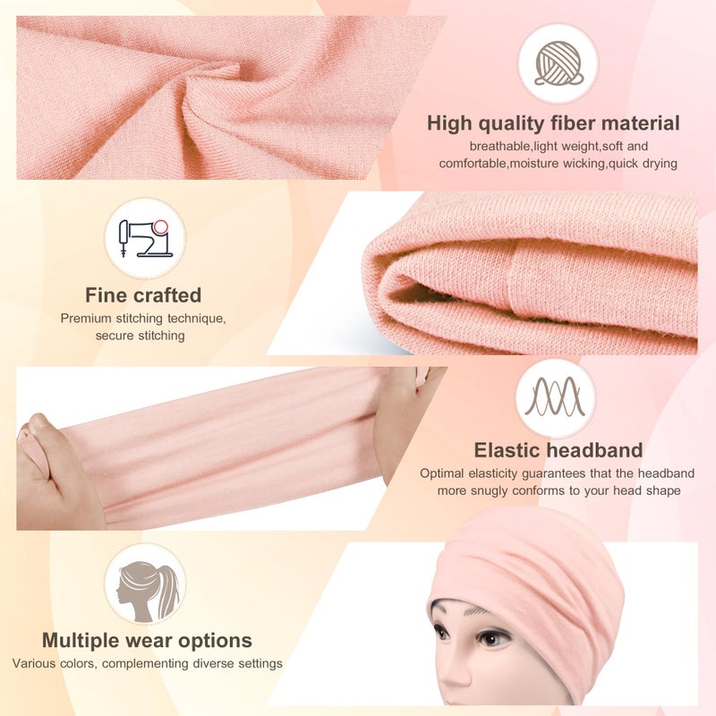 DiyJibb Headbands for Women, 7PCS Wide Cloth Hair Bands for Workout, Yoga, Skincare & Daily Wear, Soft & Stretchy - Image 4