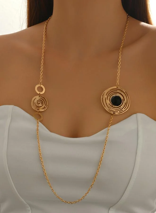 تايك تو عقد معدنية بتصميم هندسي غير متماثل