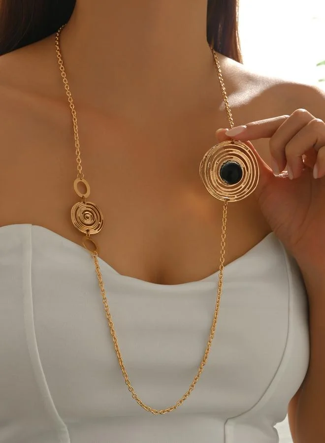 تايك تو عقد معدنية بتصميم هندسي غير متماثل