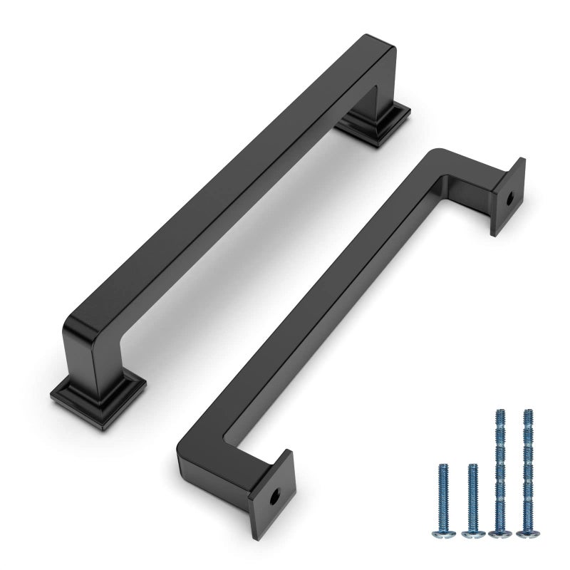 Knoklock 10 Pack 5 Inch(128Mm) Kitchen Cabinet Handles Matte Black Cabinet Pulls Kitchen Cabinet Hardware Drawer Pulls For Dresser Cupboard Wardrobe - Image 1