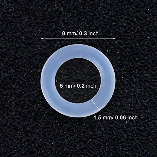 Fiada Keyboard Puller Keycap Removal Tool and 200 Pcs Rubber O-Ring Dampeners Plumbing Rubber O-Ring Seal for Switch and Mechanical Keyboard - Image 4