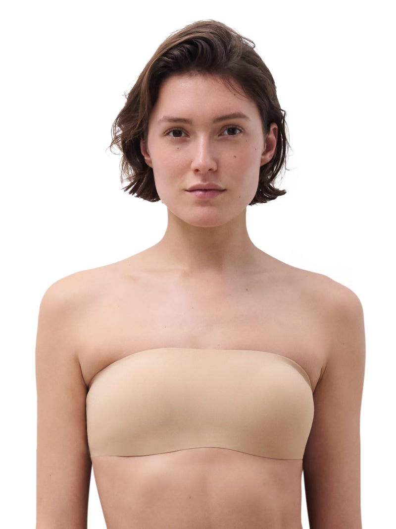 Chantelle Bra for Women, SoftStretch Padded Bandeau Bralette Ultra Nude - Image 1