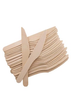 HAIWUYA 230PCS Set of 100 Disposable Spoons, 60 Disposable Forks, and 40 Disposable Knives. Plus, Receive a Gift of 30 Disposable Paper Straws. This 100% Natural Wooden Disposable Cutlery et is Eco-Friendly  - Image 5