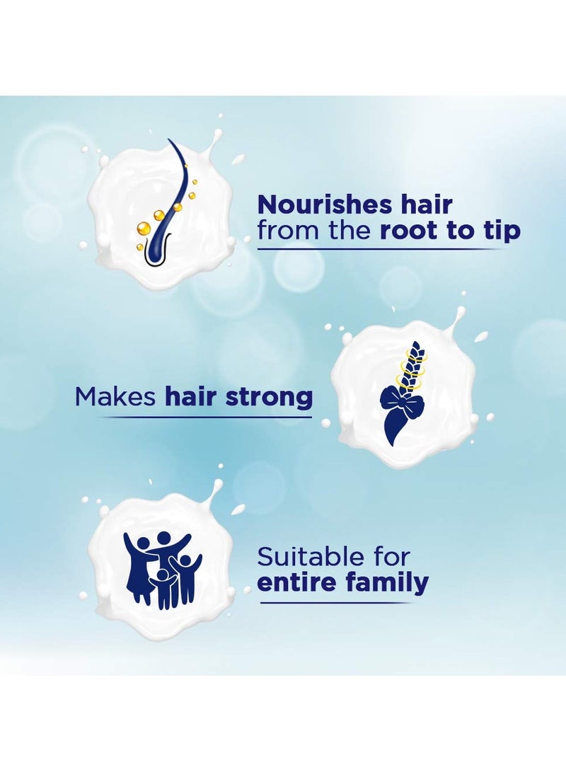 كلينيك بلس شامبو بلس شامبو سترونج آند هيلث الطويل - مع بروتين الحليب والفيتامينات المتعددة، 650 مل - Image 3