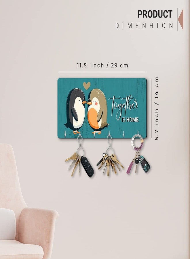 HOTHOUSE Welcome Unique Stylish Modern Wooden Key Holder - D (Key Holder 4) - Image 5