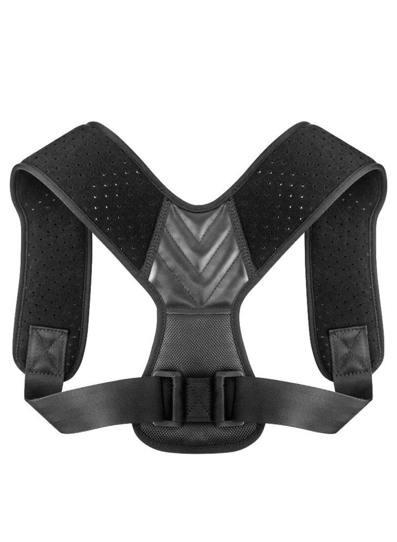 Posture Corrector, Shoulder Straightener for Men and Women, Adjustable Upper Back and Shoulder Support Brace Posture Correction Belt, Suitable for Relieving Back, and Shoulder Pain Large - Image 3
