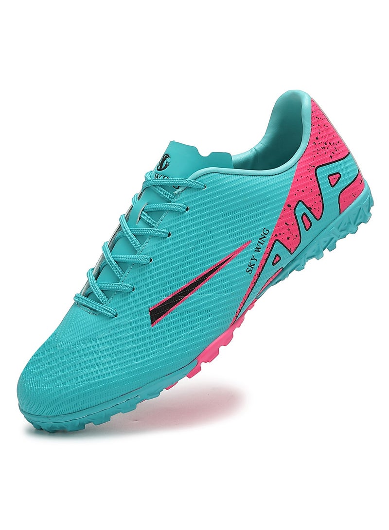 SKY WING Children's Football Boys Girls Ground Soccer Shoes for Youth Outdoor IN/IC Sole Cleats Training Anti-slip  for Kids  - Image 1