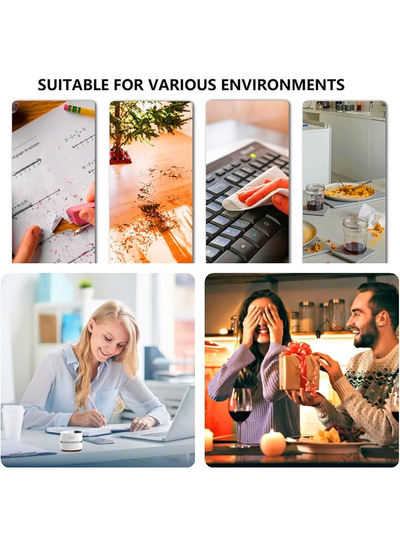 Bukela Desk Vacuum Cleaner, Upgraded Mini Desktop Vacuum AA Battery More Durable Desk Accessory Sucks up Tiny Items and Crumbs from Desktop Drawer Countertop Ideal as an Easter White Elephant Gift - Image 5