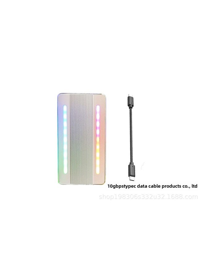 SATA Protocol Adapter Board External Type-c Interface M2 Mobile Solid State Hard Disk Box HG-H8007B-Color:【sata Protocol】10gbps Type-c Hg-h8007b/silver