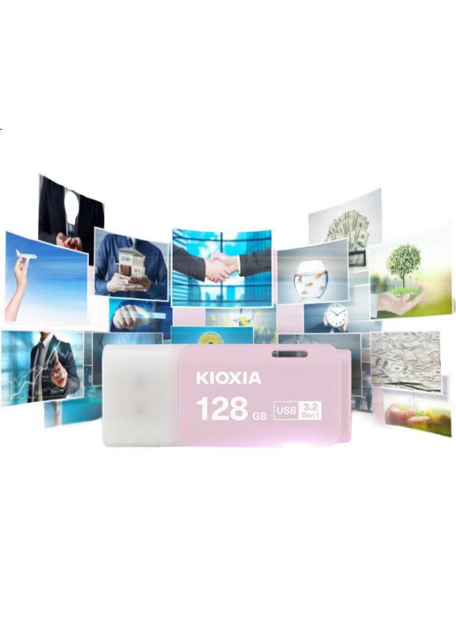 Kioxia 128Gb Usb Flash Drive, U301 Falcon Flash Series, Pink, Usb3.2 Interface, New Color Scheme, Stylish And Portable, For Office, Study, Car Entertainment, Compatible With Apple Systems - Image 1
