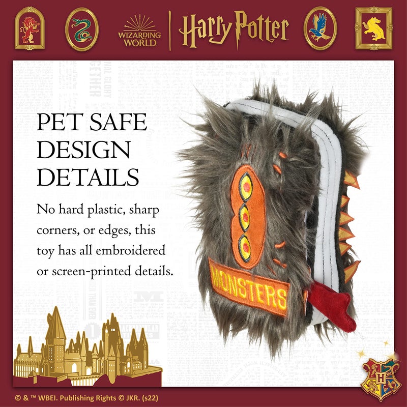 Harry Potter Monster Book Crinkle Pet Toy | Monster Book Dog Toy Version | Fuzzy and Crinkly Dog Toy Inspired by Wizarding World | Multisensory Dog Toy Plush - Image 3