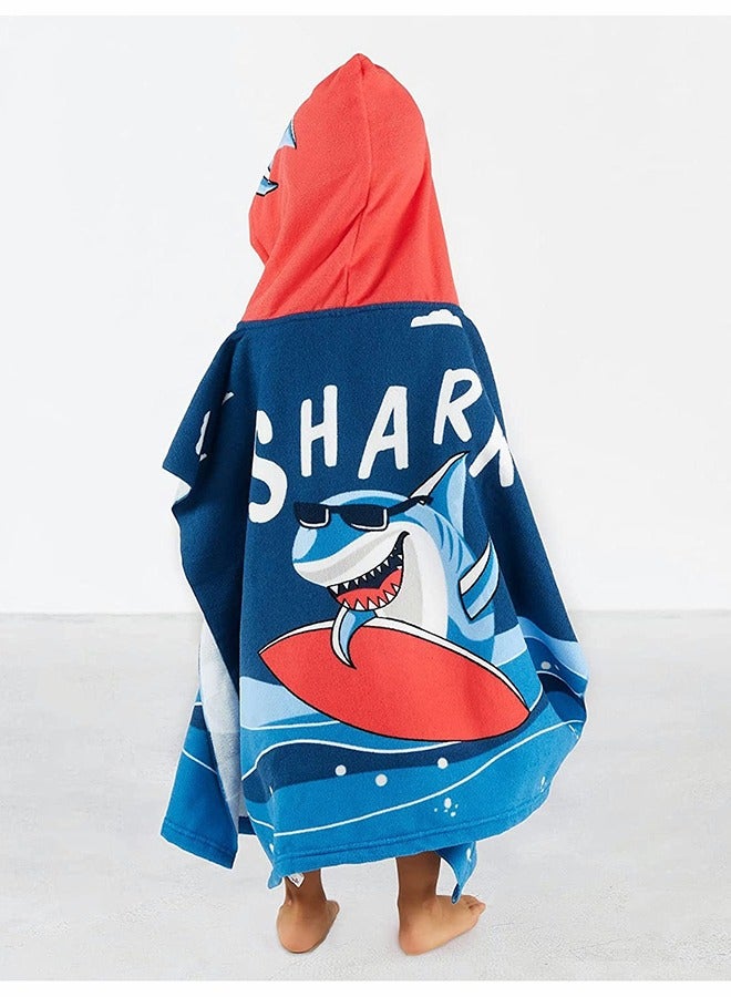 سيوسي طفل منشفة حمام الشاطئ منشفة حمام الشاطئ الطفل سميكة مع غطاء من البلاستيك منشفة حمام الشاطئ الفتيان والفتيات أنعم التفاف حمام منشفة حمام الطفل بابي 3-7 سنوات من العمر الأطفال - Image 3