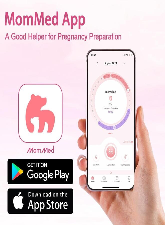 MomMed Pregnancy Test, 5 HCG Home Pregnancy Midstream Test, Accurately Detect Early Pregnancy, High Sensitivity Result for Women Home Testing - Image 2