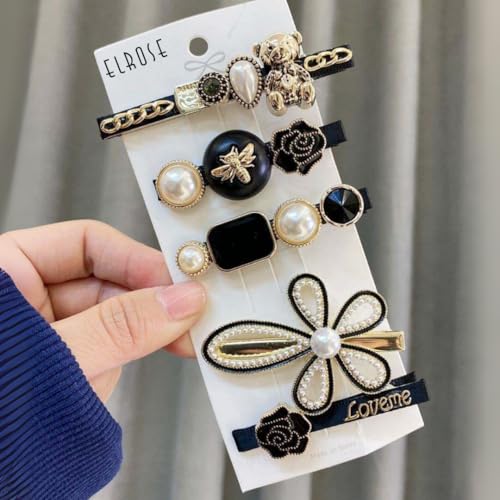Elrose Hair Clips for Women Stylish Hair Accessories For Girls Metal Hair Clips Combo Set (COMBO-1:PACK OF 10) - Image 4