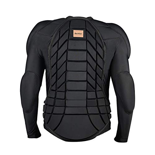 BenKen Men's Women's Professional Anti-Collision Sports Shirts Motorcycle Protective Jacket Full Body Armor Protector Back Protector for Skateboarding Skating Snowboarding Cycling - Image 1