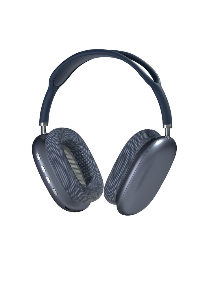 Generic - P9 Pro Wireless Bluetooth Headphones, Active Noise Cancelling Over-ear Headphones With Microphones, Lightweight Hifi Audio Adjustable Headphones, Portable Sports Gaming Headset For Music, (Blue) - Image 1