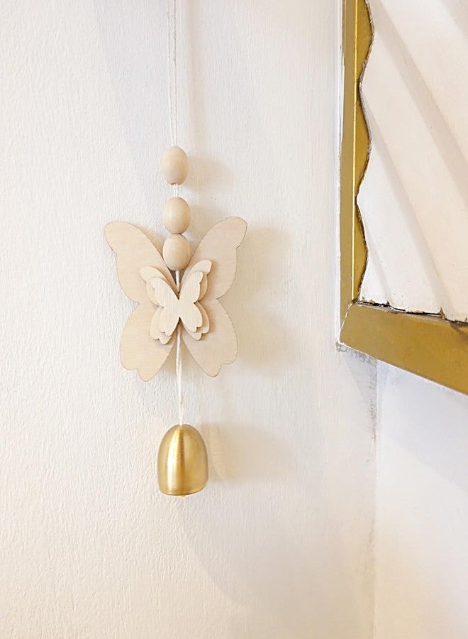 Afiaiwei Butterfly Hanging Bell for Door Opening - Good Luck Decoration for Entrance, Window, and Wall - Wind Chime Home Decor - Image 3