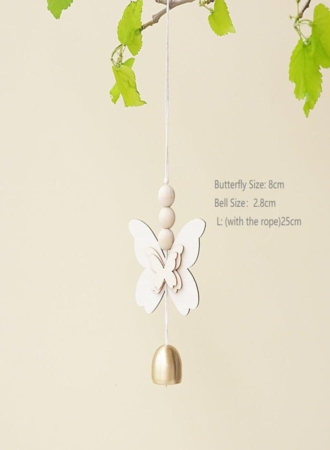 Afiaiwei Butterfly Hanging Bell for Door Opening - Good Luck Decoration for Entrance, Window, and Wall - Wind Chime Home Decor - Image 2