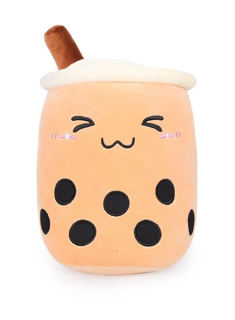 Excefore 9.4 inch Boba Plush Stuffed Bubble Tea Plushie Cartoon Milk Tea Cup Squishy Pillow, Soft Kawaii for Kids - Image 1