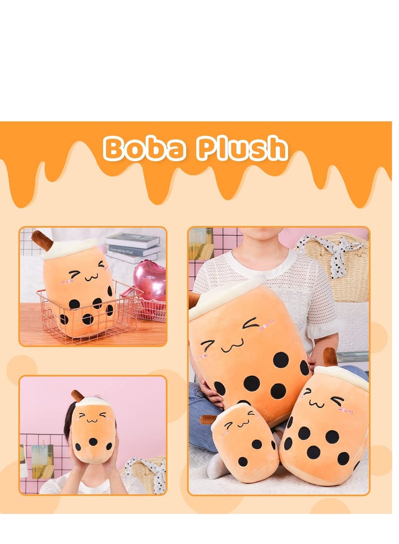 Excefore 9.4 inch Boba Plush Stuffed Bubble Tea Plushie Cartoon Milk Tea Cup Squishy Pillow, Soft Kawaii for Kids - Image 4