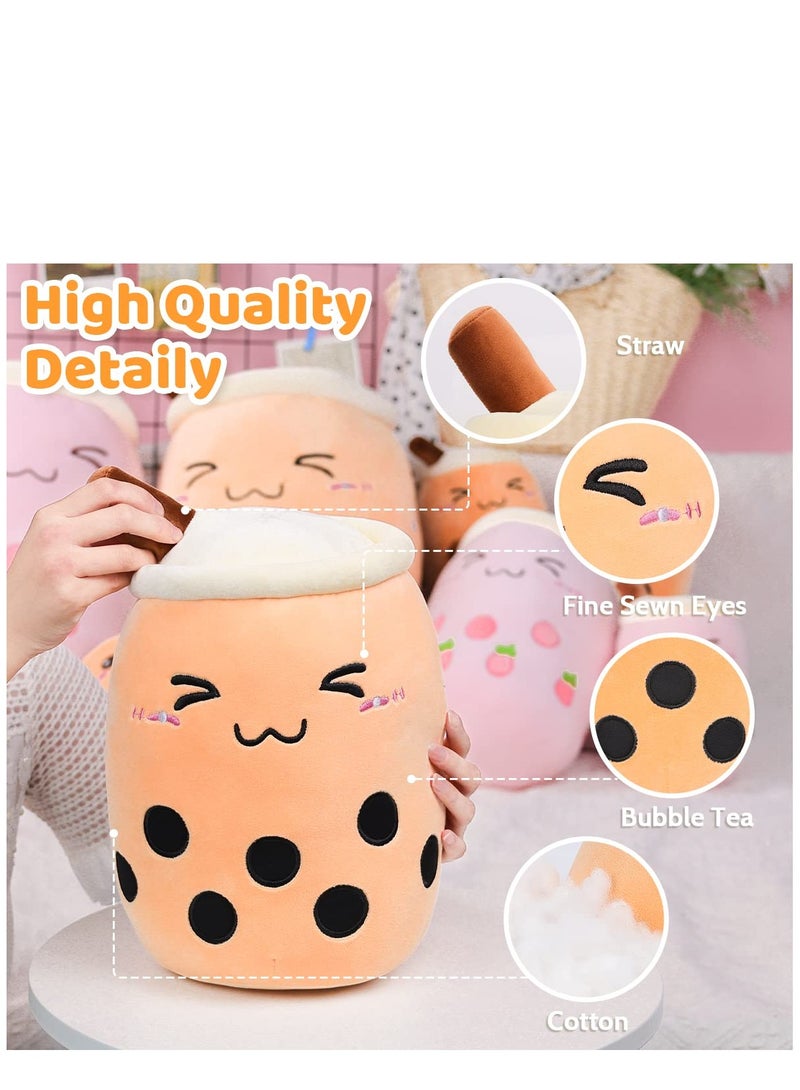 Excefore 9.4 inch Boba Plush Stuffed Bubble Tea Plushie Cartoon Milk Tea Cup Squishy Pillow, Soft Kawaii for Kids - Image 2