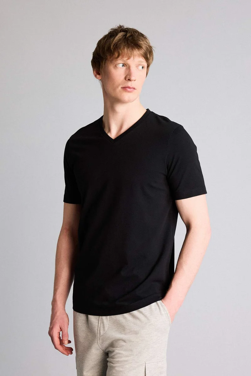 ديفاكتو Stretch Fabric Basic T-Shirt