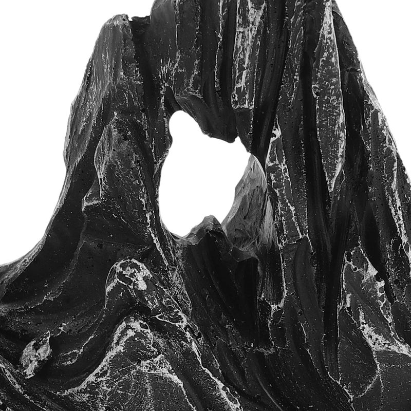 ibasenice 2pcs Resin Aquarium Mountain Decor Landscape Stone Ornament for Fish Tank Simulation Rockery and Crab Hideout Miniature Scenery Prop - Image 3