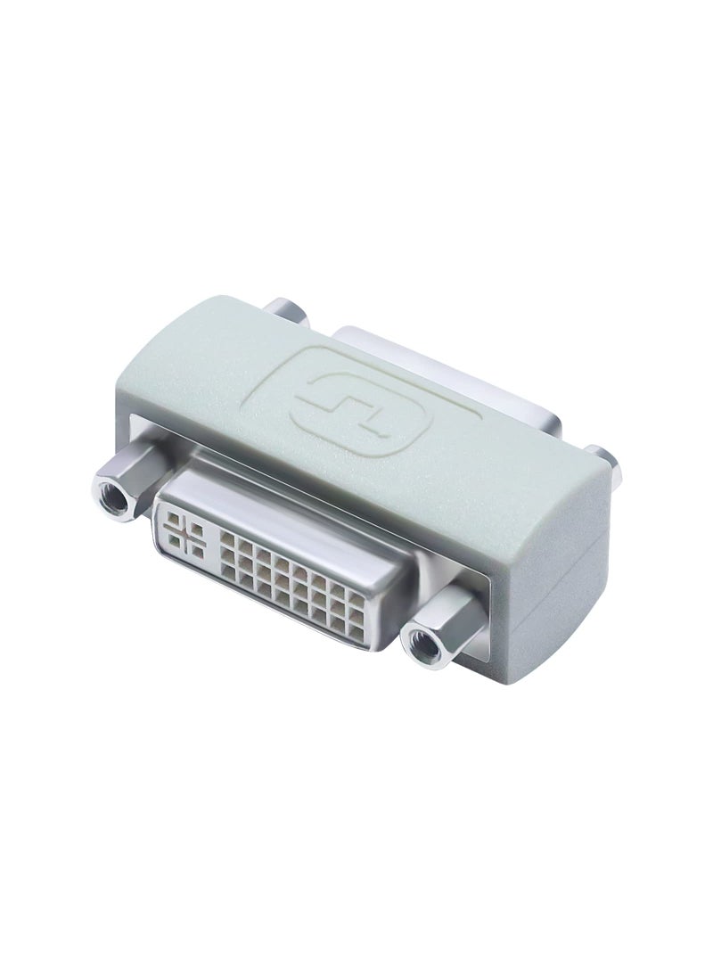DTech DTECH DVI Adapter Female to Female DVI-I to DVI-I Coupler to Extend Monitor Cable Compatible with PC Desktop Computer Monitor Projector  - Image 1