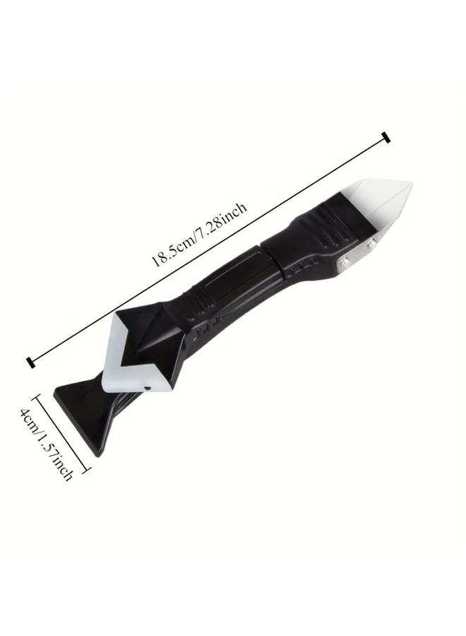 3 في 1 مجموعة أدوات السيلكون للتسوية الأسود الفولاذ المقاوم للصدأ منظف مانع التسرب مكشطة - Image 2