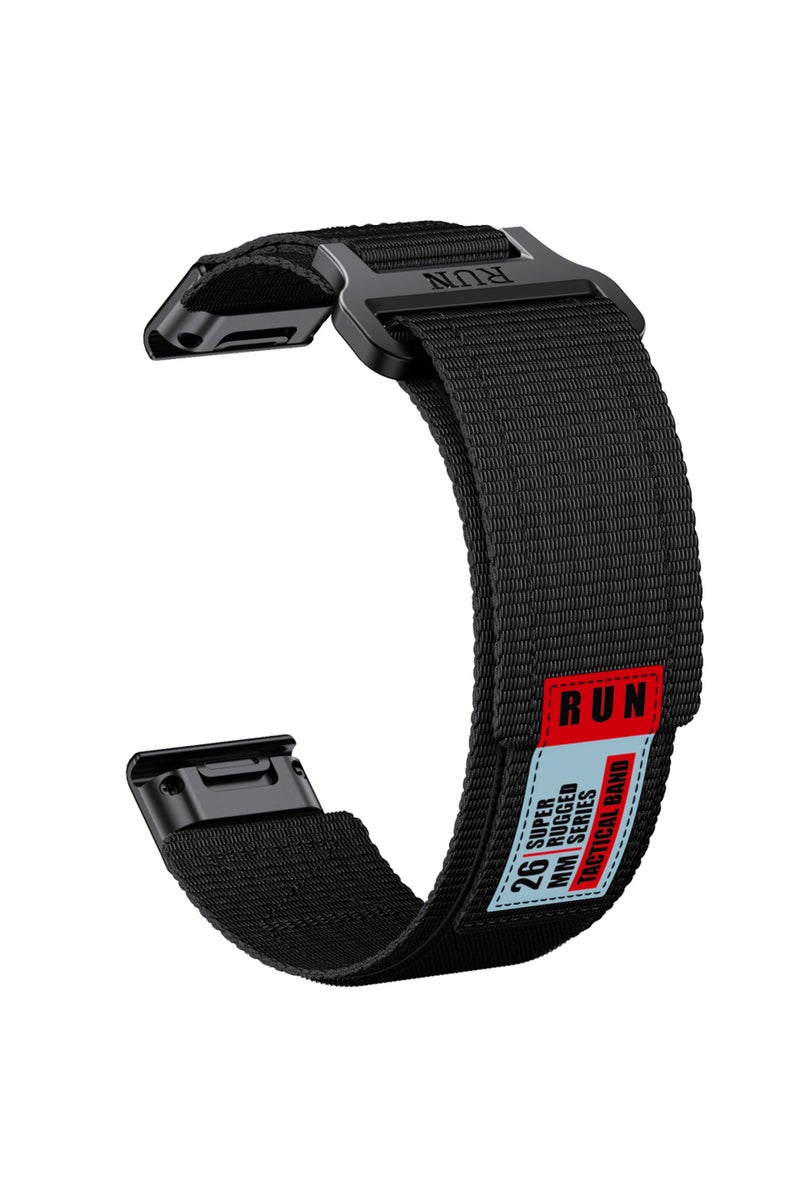 Quick 22mm black QuickFit 22mm 26mm wide Fenix 7 7X Pro 6 6X 5 5X Plus QuickFit strap instinctive 2