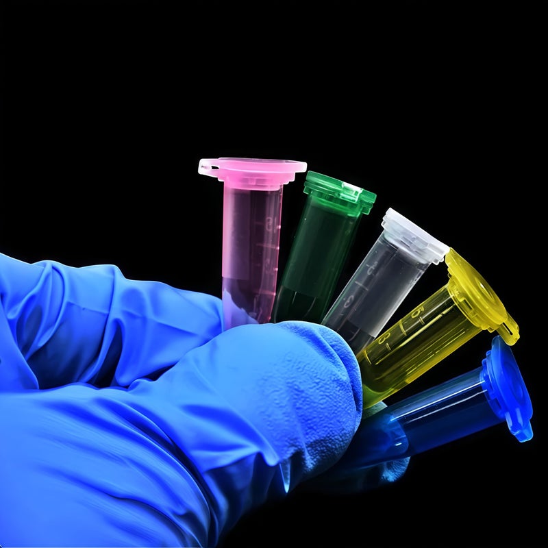 White Centrifuge Tubes 300Pcs 0 02oz for Laboratory Seed Keeping Multiple Colors - Image 3