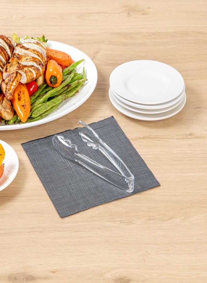 ريستورنت وير مجموعة ملاقط مطبخ بلاستيكية متينة للاستخدام مرة واحدة، مقاس 7.5 بوصة، مزودة بحواف مسننة، مثالية لتقديم الأطعمة الساخنة والباردة في المناسبات الخاصة، حفلات الزفاف، أو البوفيهات. - Image 3