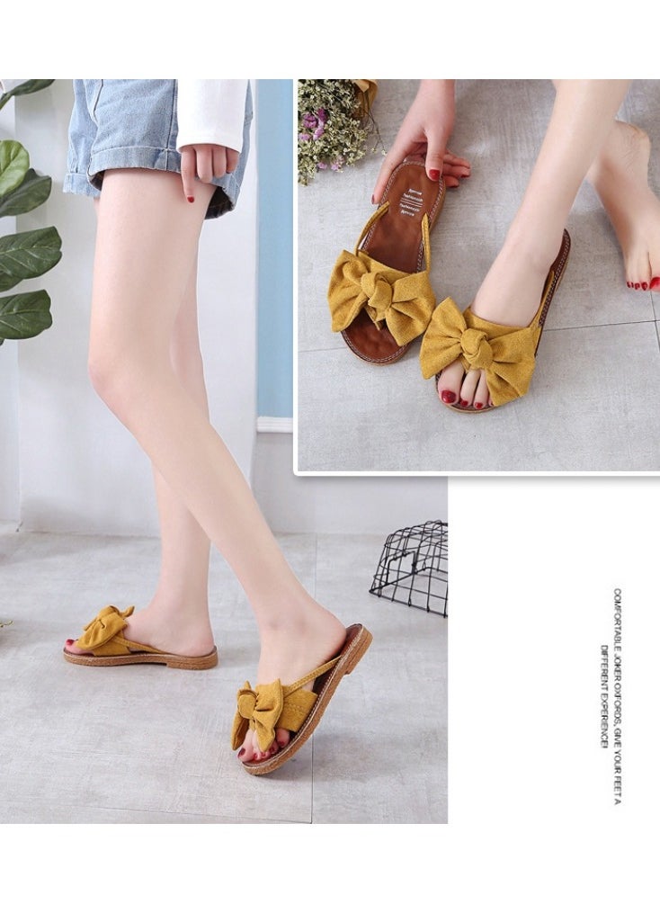 KUYING New Fashion Outgoing Flat Bottom Slippers  - Image 2