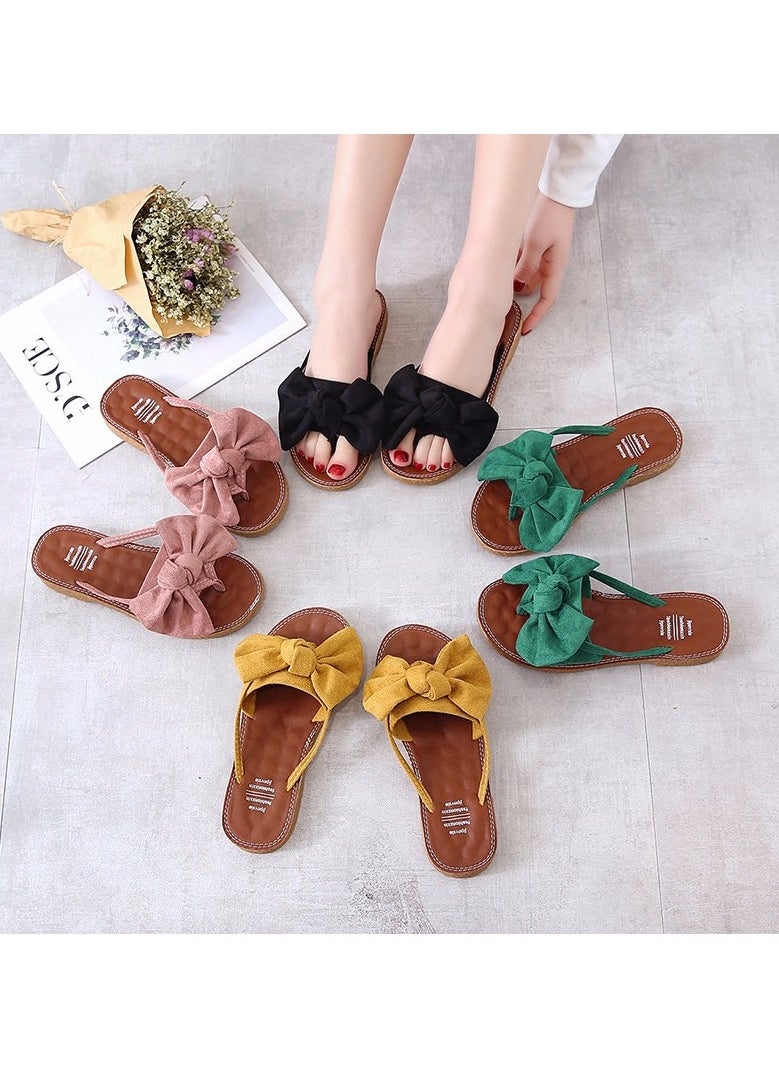 KUYING New Fashion Outgoing Flat Bottom Slippers  - Image 3