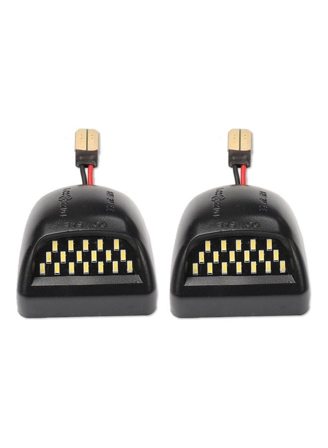 MUNTAQI LED License Plate Light Lamp Assembly Replacement For Cadillac Escalade Chevy Silverado Suburban Tahoe GMC Sierra - Image 1