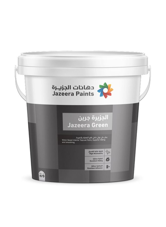 Jazeera Paints Matt Interior Wall Paint Color Aloe Vera 3 Liters - Image 2