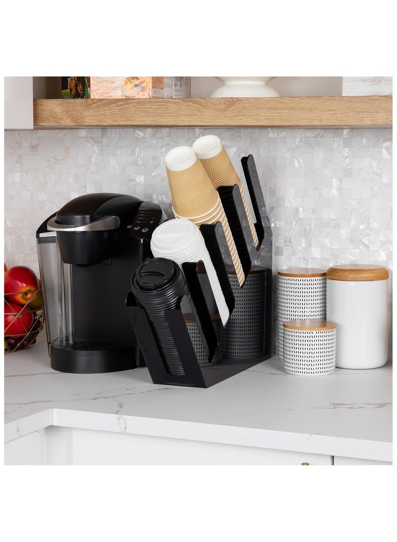 Fancy Cup And Lid Holder,Cup and Lid Dispenser, Countertop Org, Coffee Bar, Beverage Cup, Kitchen, Breakroom(37 x 30 x 11.5cm)  - Image 2