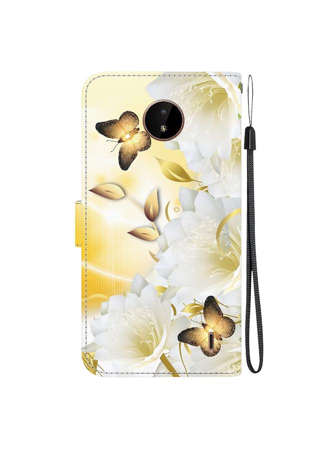 اس-توب جراب هاتف Nokia C20 / C10 مصنوع من الجلد برسومات ملونة وملمس كريستالي - Image 3