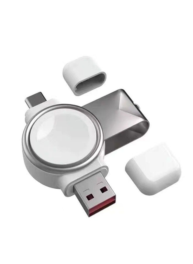 Watch Charger Portable Magnetic iWatch Wireless Charger USB Fast Charging Compatible with Apple Watch Series 7 6 5 4 3 2 1 44mm 42mm 40mm 38mm SE+ Cordless Quick Watch Charger for Travel - Image 1