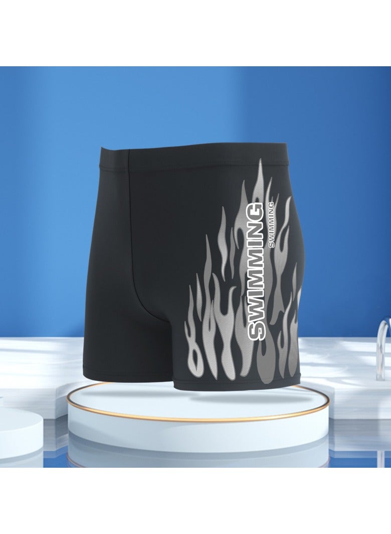 KUYING New High Waisted Flat Angle Swimming Trunks - Image 1