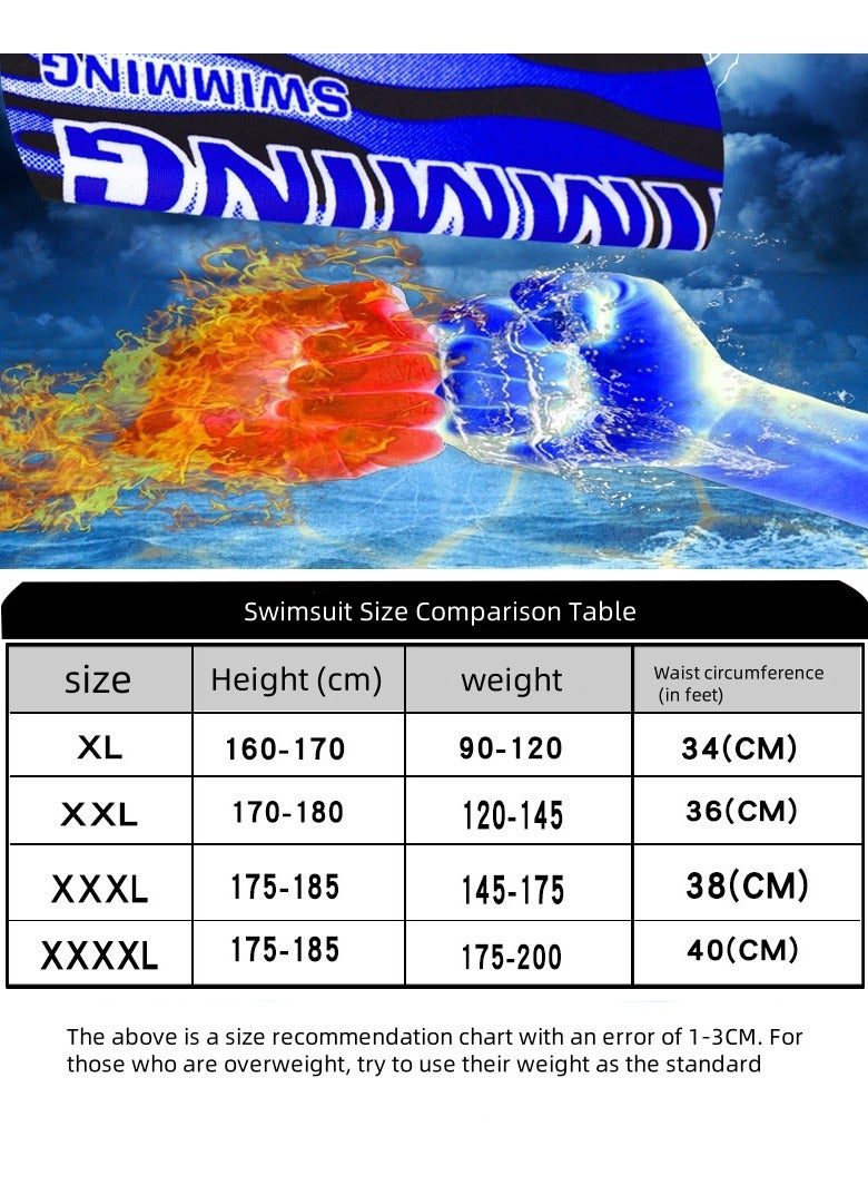 KUYING New High Waisted Flat Angle Swimming Trunks - Image 2