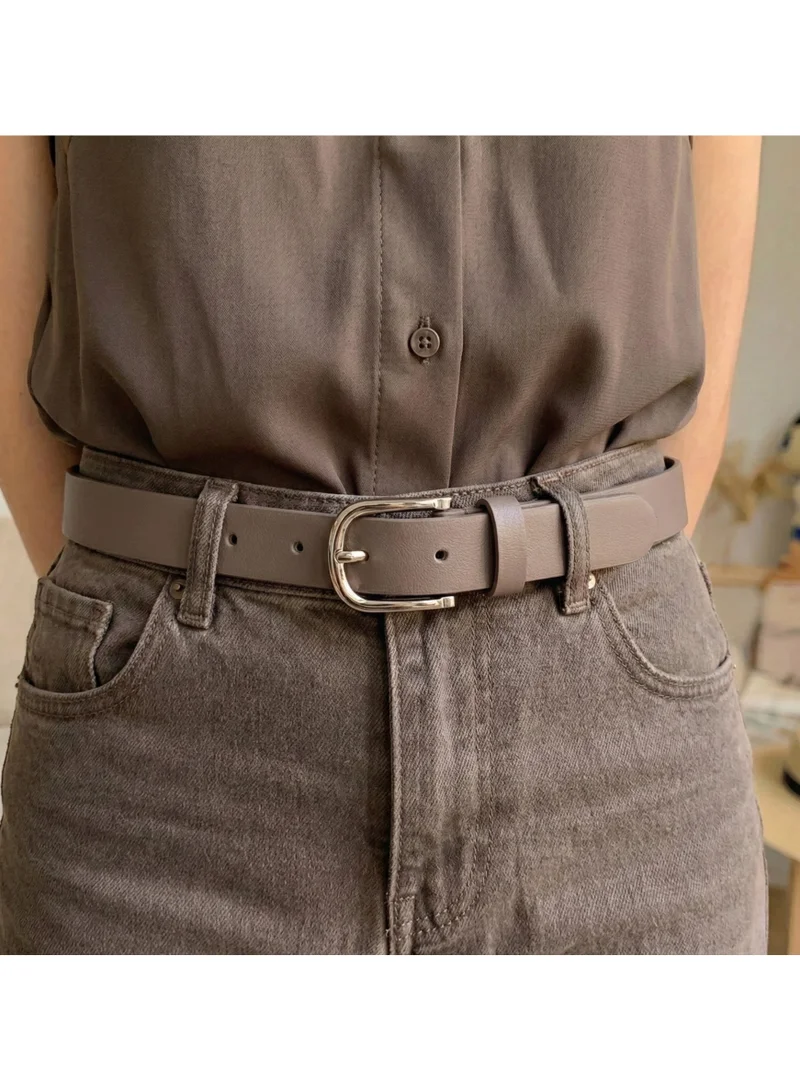 Classic Milano Classic Milano Women's Belt with Gift Box; Faux Leather Ladies Belt for Dresses, Jeans & Gowns; Stylish Womens Belt; Adjustable Girls Belt; Belt for Women | Full Length: 110 CM (Free Size - Fits up to the waist of 40 Inches / 100 CM)