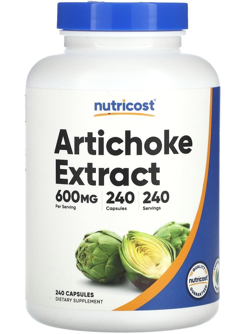 Nutricost Artichoke Extract, 600 mg, 240 Capsules