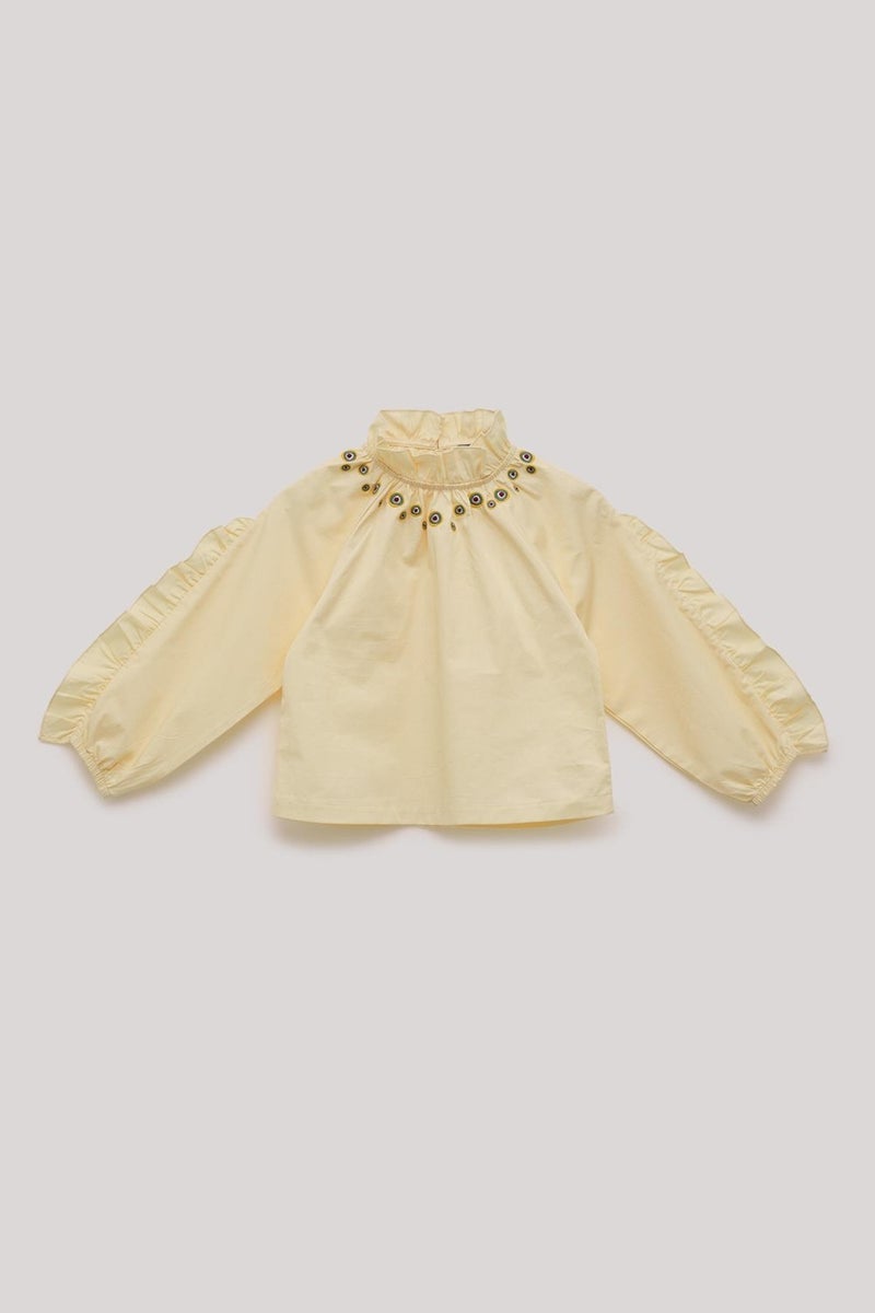 TYESS Girls Beige Blouse  - Image 5
